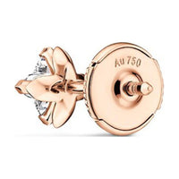 LOUIS VUITTON 18K Rose Gold Stud Earrings Unisex Gold