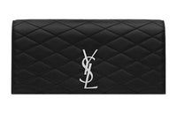 SAINT LAURENT KATE Sheepskin Clutch Regular Women's Black
