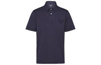 PRADA Triangle logo Cotton Polo Shirt