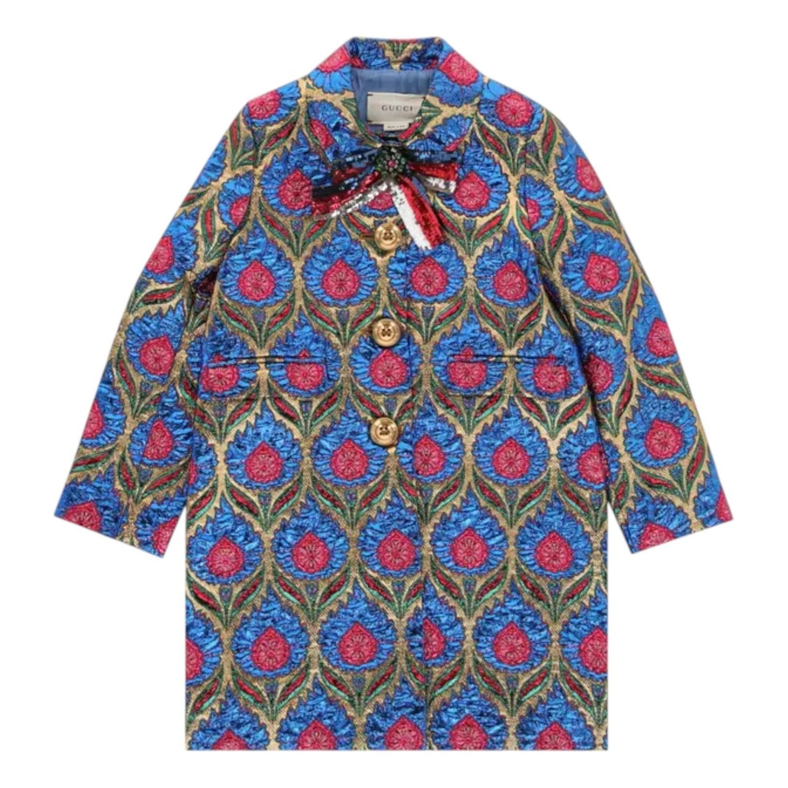 (GS) Gucci Floral Jacquard Coat 'Multicolor' 455833-XB454-7142
