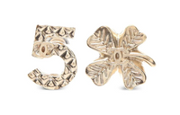 CHANEL Gold-Plated Stud Earrings Women's Gold