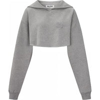 MIU MIU FW23 Sweatshirt Women's Gray