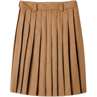 MIU MIU Casual Long Skirts Women's Camel Brown