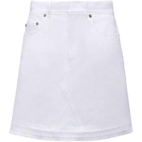 DIOR Logo Patch Frayed Edge Skirt