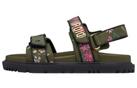 DIOR DiorAct Strap Sandals Women's Khaki