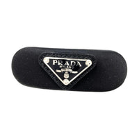 PRADA Cloth Metal Hair Clips Women's Black