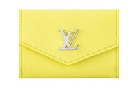 LOUIS VUITTON Grained Calfskin Wallet Mini Women's Yellow