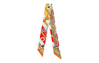 HERMES Silk Scarves Women's Orange Red