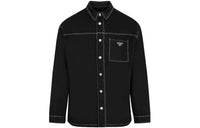 PRADA Denim Jackets Men Black