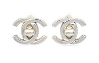 CHANEL 1996 Cc Turn-lock Clip-on Earrings