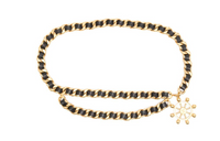 CHANEL Logo-charm Chain-leather Belt