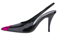 SAINT LAURENT Slim Heel High Heels Women's Black Purple Red