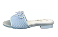 CHANEL Slip-Resistant Slide Slippers Women's Blue