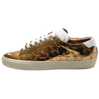 SAINT LAURENT Low Top Skateboard Shoes Women's Gold