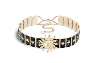 DIOR Metal Necklaces Women's Gold/Black