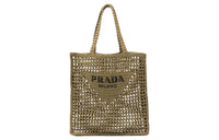 PRADA Raffia One Shoulder Handbags Women's Grass Green