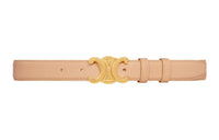 CELINE Leather Belts Women's Pink