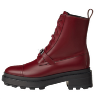 HERMES Funk Ankle Boots 5cm Women's Red