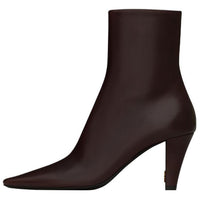 SAINT LAURENT Jill Square Pointed Toe Ankle Boots Women's