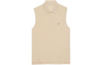 SAINT LAURENT Cassandre Sleeveless Polo Shirt