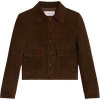 CELINE Straight-cut Blouson Jacket In Suede