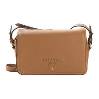 PRADA Calfskin Crossbody Bag Shoulder Bag Women's Brown
