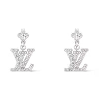 LOUIS VUITTON Metal Earrings Women's Silver