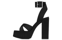 SAINT LAURENT Bianca Platform Sandals Black Women's