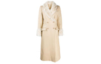MIU MIU Leather Jackets Women's Ecru