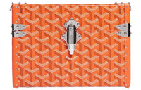 GOYARD Cassette Canvas With Leather Trim TRUNK Hard Case With Crossbody Bag Unisex Orange