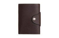 HERMES Cow Leather Wallet Men's 46Ebene Ebony