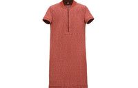 HERMES Short-Sleeved Dresses Women's Red