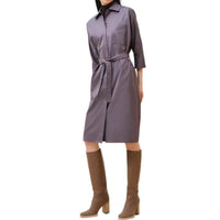 HERMES FW24 Long-Sleeved Dresses Women's Light Purple