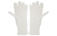 Loro Piana Knit Gloves Women's White