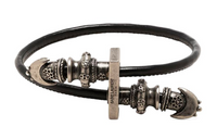 SAINT LAURENT You And Me Victorian Leather Bracelet