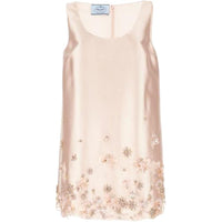 PRADA Embellished Sleeveless Mini Dress