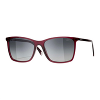 CHANEL Square Sunglasses Unisex Red