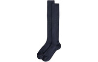 Loro Piana Cash Silk Socks Knee-High Socks Men's 1 Pack Dark Blue