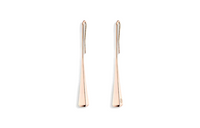 HERMES 18K Rose Gold Earrings Women's Rose Gold
