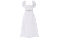 MIU MIU SS23 Short-Sleeved Dresses Women's White