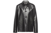PRADA Leather Jacket Men's Black
