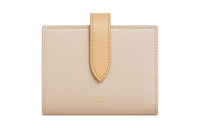 CELINE Calfskin Wallet Small Size Women's Ecru