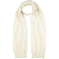 SAINT LAURENT Cashmere Knit Scarves Unisex Apricot