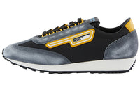 PRADA Slip Resistant, Abrasion Resistant, Lightweight Coverage Low Top Casual Shoes Men's Yellow Black