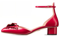 DIOR Chunky Heel High Heels 3.5cm Women's Red