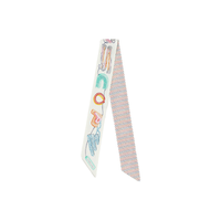 HERMES Silk Scarves Women's White