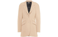 MIU MIU Business Suit Coat Women's Milk Tea