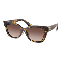 MIU MIU Subject To Official Website Irregular Shape Sunglasses Women's Tortoiseshell/Brown