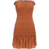 SAINT LAURENT Sleeveless Dress Women's Orange