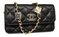CHANEL WOC Grained Cow Leather Shoulder Bag Crossbody Bag Regular Women's Black